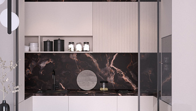 Кухня угловая Пастель зефир - Пастель сливки